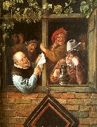 Jan Steen Rhetoricians at a Window Sweden oil painting reproduction